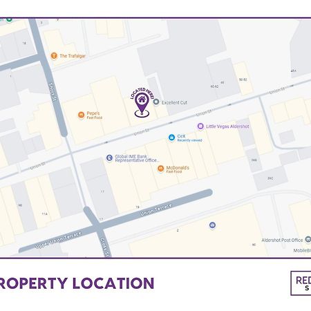 Brand New, 2 Bed 1 Bath, Modern Town Center Apartment, Free Wifi & Netflix By Redwood Stays Aldershot Bagian luar foto